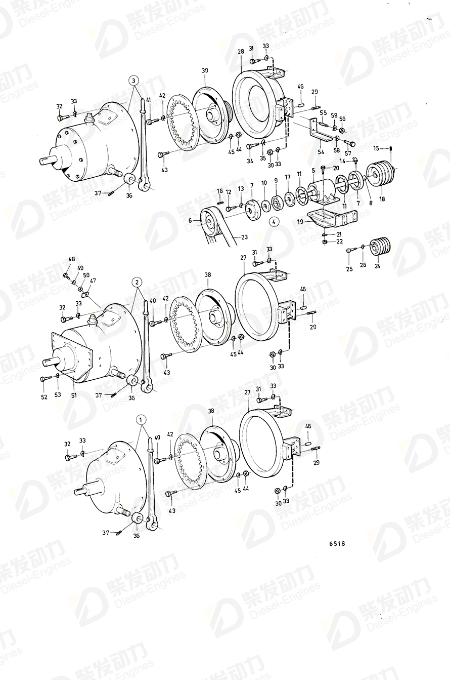 VOLVO Hexagon nut 955835 Drawing